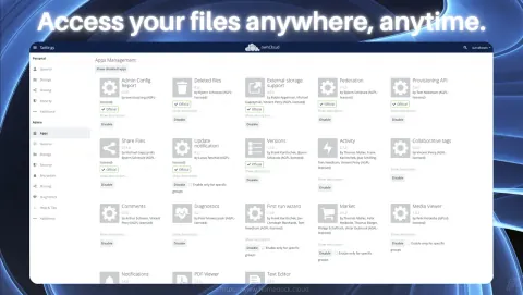 ownCloud Screenshot - Access your files anywhere, anytime.