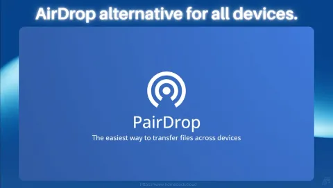 PairDrop Screenshot - AirDrop alternative for all devices.