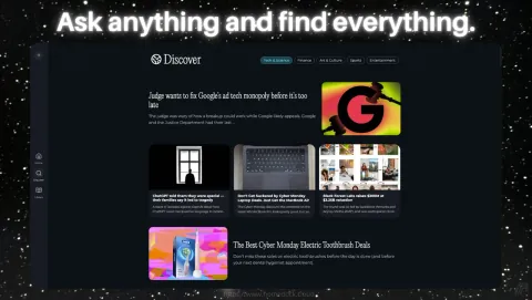 Perplexica Screenshot - Ask anything and find everything.