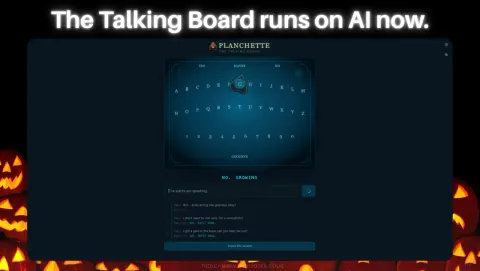 Planchette Screenshot - The Talking Board runs on AI now.