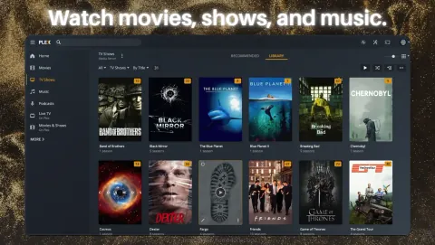 Plex Screenshot - Watch movies, shows, and music.