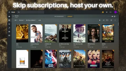 Plex Screenshot - Skip subscriptions, host your own.