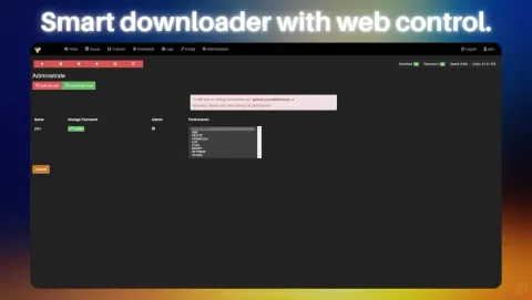 pyLoad NG Screenshot - Smart downloader with web control.