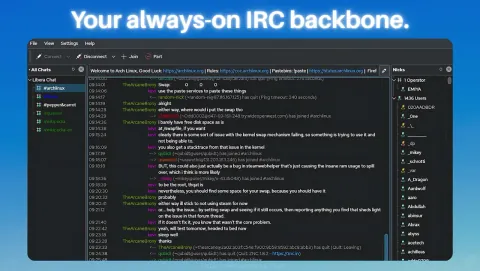 Quassel Core Screenshot - Your always-on IRC backbone.
