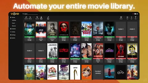 Radarr Screenshot - Automate your entire movie library.