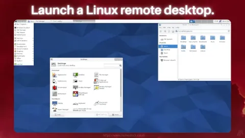 rdesktop Screenshot - Launch a Linux remote desktop.