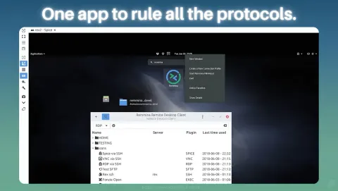 Remmina Screenshot - One app to rule all the protocols.