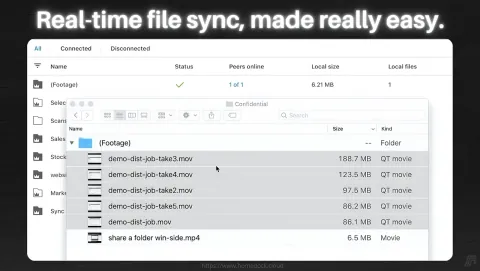 Resilio Sync Screenshot - Real-time file sync, made really easy.