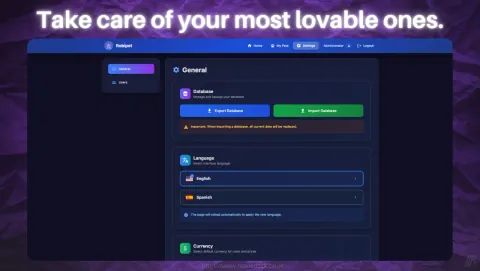 RobiPet Screenshot - Take care of your most lovable ones.