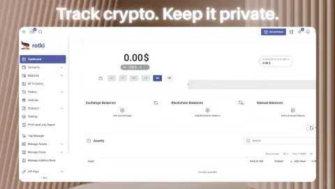 Rotki Screenshot - Track crypto. Keep it private.