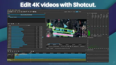 Shotcut Screenshot - Edit 4K videos with Shotcut.