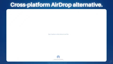 Snapdrop Screenshot - Cross-platform AirDrop alternative.