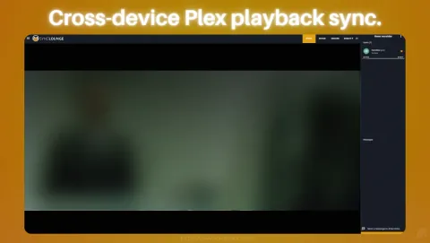 SyncLounge Screenshot - Cross-device Plex playback sync.