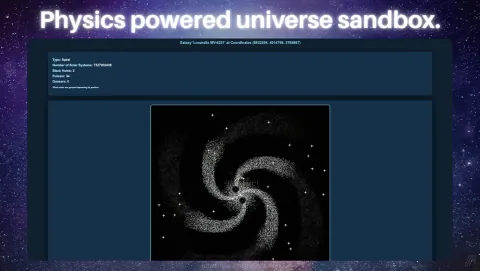 The Atlas Screenshot - Physics powered universe sandbox.