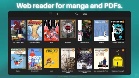 Ubooquity Screenshot - Web reader for manga and PDFs.