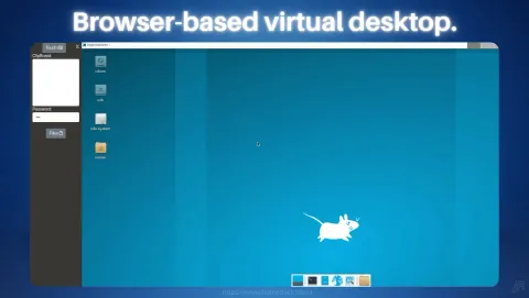 Webtop Screenshot - Browser-based virtual desktop.