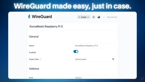 WireGuard Easy Screenshot - WireGuard made easy, just in case.