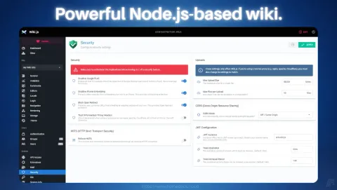 Wiki.js Screenshot - Powerful Node.js-based wiki.