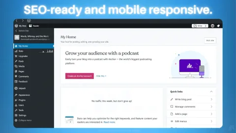 WordPress Screenshot - SEO-ready and mobile responsive.