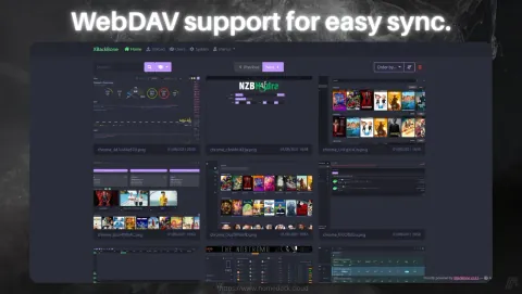 XBackBone Screenshot - WebDAV support for easy sync.