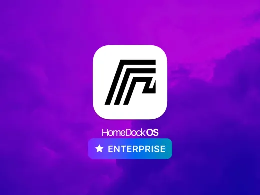 Decorative and blurred background for HomeDock OS Enterprise: On-Premise Cloud for Businesses post